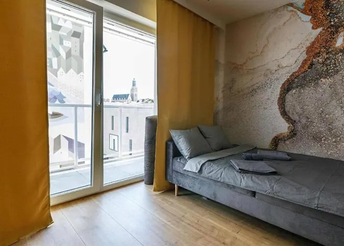 Golden - Cozy Studio- Odra River&ksiecia Witolda 아파트 *